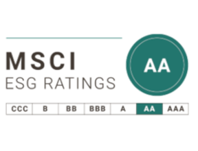 Logo del rating di sostenibilità ESG di MSCI