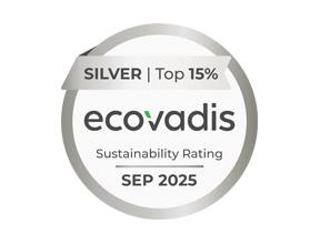 Logotipo de la calificación de sostenibilidad de Ecovadis